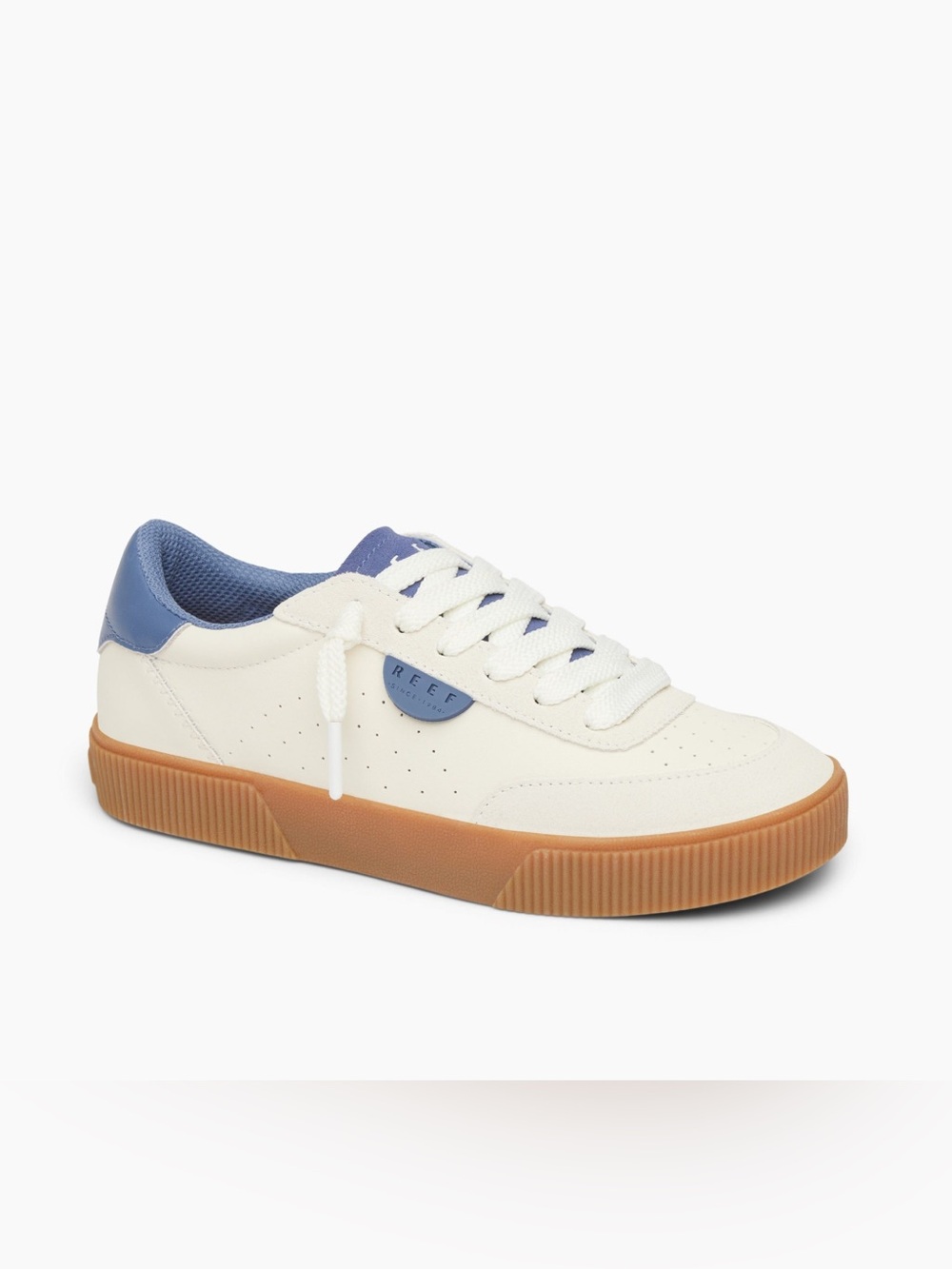 Reef Lay Day Seas Women's Leather Sneakers Sz 10 NWT